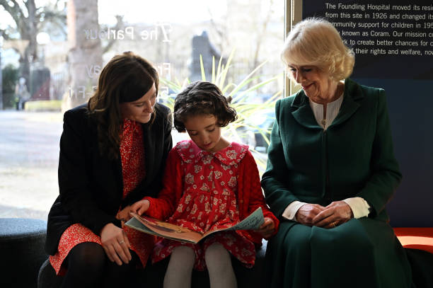 GBR: The Queen Consort Attends Literacy Engagements In London
