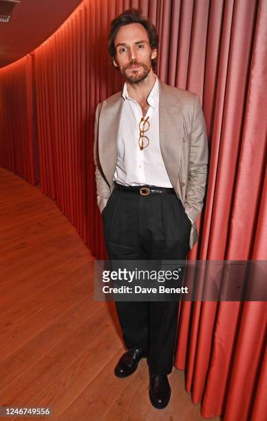 Sam Claflin attends the Vanity Fair EE Rising Star party 2023 at JOIA on February 2, 2023 in London, England.