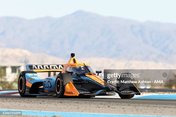 Alexander Rossi of the United States of America driving a Chevrolet for Arrow McLaren during day one of the NTT IndyCar Series Open Test at The...