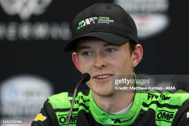 Callum Ilott of Great Britain driving a Chevrolet for Juncos Hollinger Racing during day one of the NTT IndyCar Series Open Test at The Thermal Club...