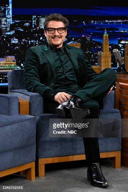Episode 1791 -- Pictured: Actor Pedro Pascal during an interview on Thursday, February 2, 2023 --