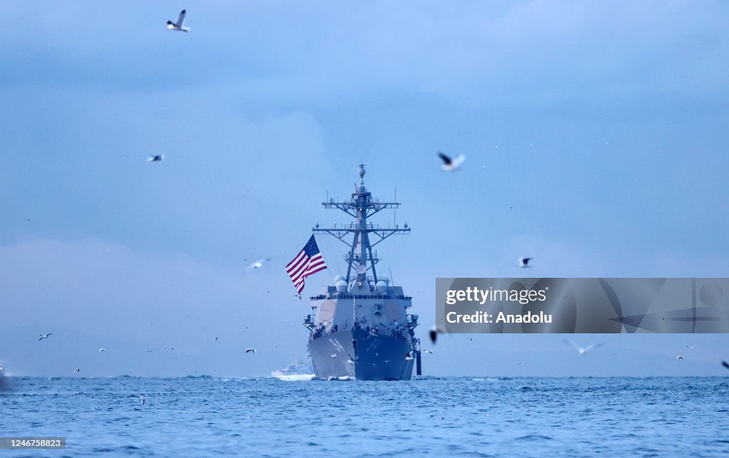 USS Nitze naval ship in Istanbul