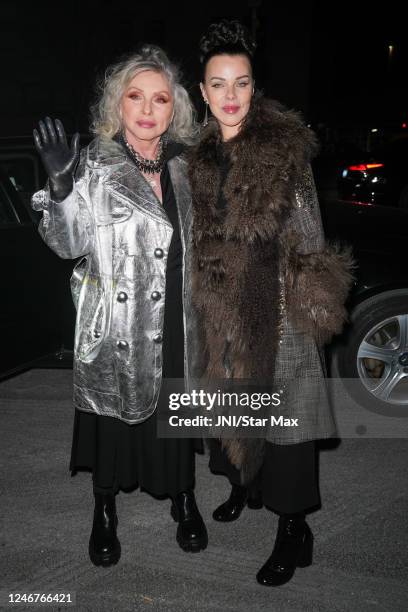 Debbie Harry and Debi Mazar are seen on February 2, 2023 in New York City.