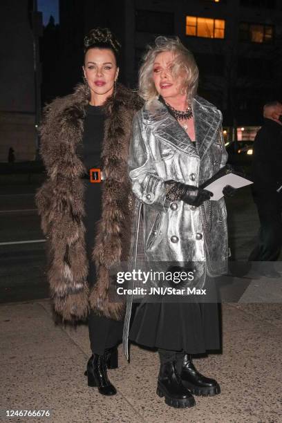 Debi Mazar and Debbie Harry are seen on February 2, 2023 in New York City.