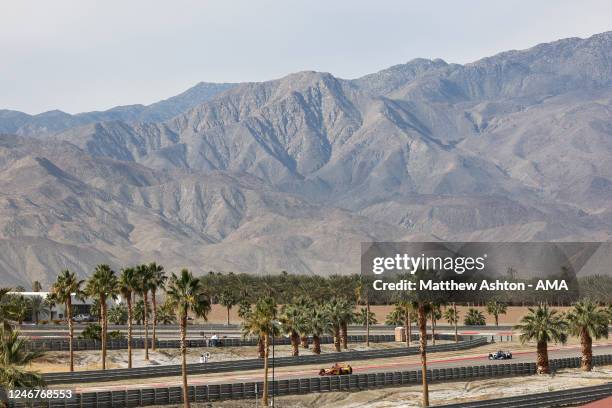 General view of The Terminal Club Racetrack with, Romain Grosjean of France driving a Honda for Andretti Autosport during day two of the NTT IndyCar...