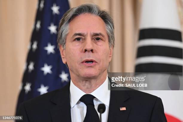 DC: Secretary Blinken Meets With His South Korean Counter Part At The State Department