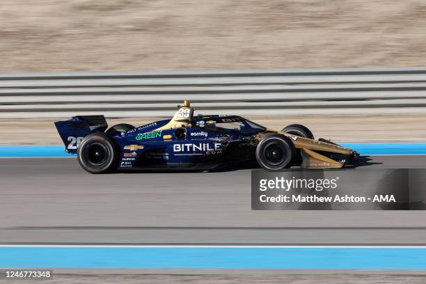 Conor Daly of of the United States of America driving a Chevrolet for Ed Carpenter Racing during day two of the NTT IndyCar Series Open Testing at...