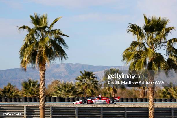 Jack Harvey of Great Britain driving a Honda for Rahal Letterman Lanigan Racing during day two of the NTT IndyCar Series Open Testing at The Thermal...