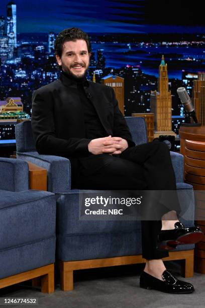 Episode 1792 -- Pictured: Actor Kit Harington during an interview on Friday, February 3, 2023 --