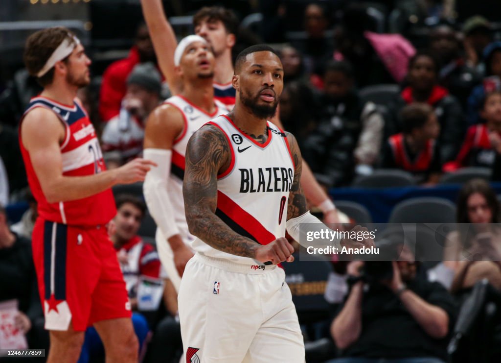 Washington Wizards Portland Trail Blazers