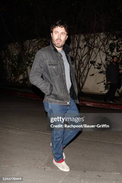 Casey Affleck is seen on February 03, 2023 in Los Angeles, California.