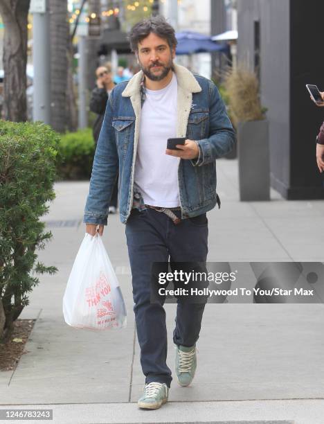 Josh Radnor is seen on February 3, 2023 in Los Angeles, California.