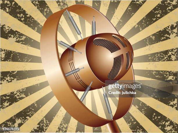 old microphone - microphone background stock illustrations