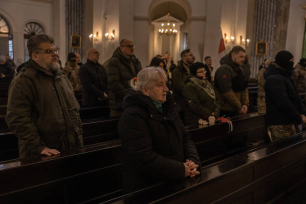 UKR: Funeral Held For Belarusian Volunteer Fighter In Ukraine