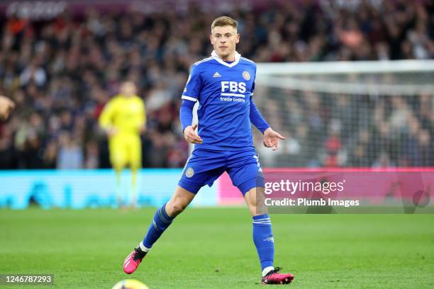 Harvey Barnes of Leicester City during the Premier League match between Aston Villa and Leicester City at Villa Park on February 4, 2023 in...