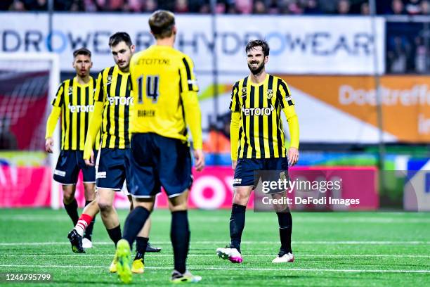 Davy Propper of Vitesse Arnhem Looks on during the Dutch Eredivisie match between FC Emmen and SBV Vitesse at De Oude Meerdijk on February 4, 2023 in...