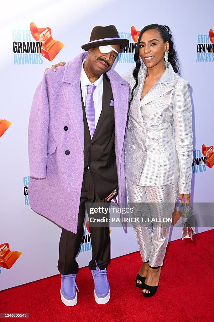US rapper Slick Rick and his wife model Mandy Aragones arrive for the ...