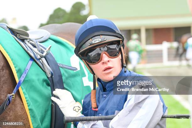 Tahlia Hope after winning the Stavely Park Merino Stud Maiden Plate at Ararat Racecourse on February 05, 2023 in Ararat, Australia.