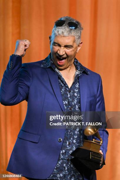 Musician Pat Smear receives the Lifetime Achievement Award for Nirvana during the Recording Academys Special Merit Awards at the Wilshire Ebell...