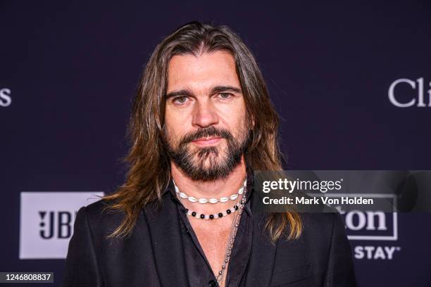 Juanes arrives at the Pre-Grammy Gala held at The Beverly Hilton on February 4, 2023 in Beverly Hills, California.