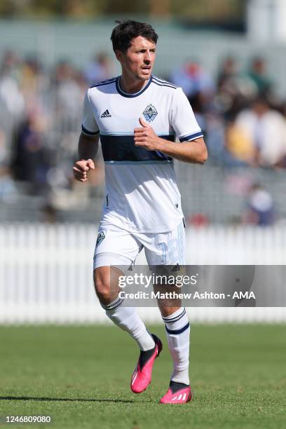 Alessandro Schopf of Vancouver Whitecaps FC during the MLS Pre-Season 2023 Coachella Valley Invitational match between Vancouver Whitecaps FC v...