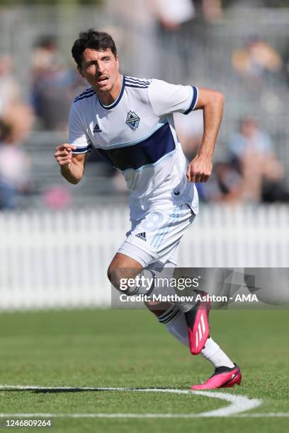 Alessandro Schopf of Vancouver Whitecaps FC during the MLS Pre-Season 2023 Coachella Valley Invitational match between Vancouver Whitecaps FC v...