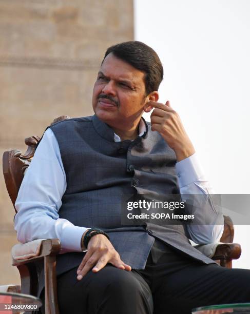 Devendra Maharashtra Chief Minister Devendra Fadnavis At Gateway Of India Photos ...