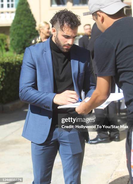 Danell Leyva is seen on February 4, 2023 in Los Angeles, California.