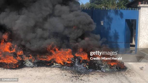 Violence erupted again in Port-au-Prince, Haiti, on Jan. 26 when protesters claiming to be police took to the streets after the killing of six...