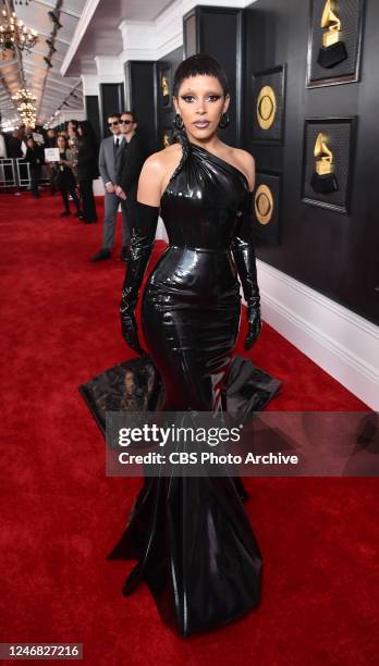 Doja Cat arrives at THE 65TH ANNUAL GRAMMY AWARDS, broadcasting live Sunday, February 5, 2023 on the CBS Television Network, and available to stream...