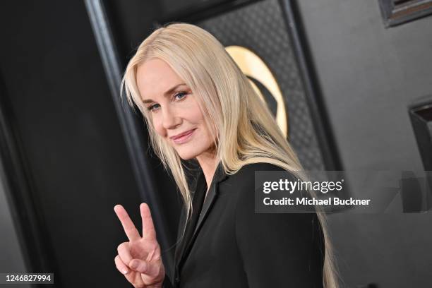 Daryl Hannah at the 65th Annual GRAMMY Awards held at Crypto.com Arena on February 5, 2023 in Los Angeles, California.