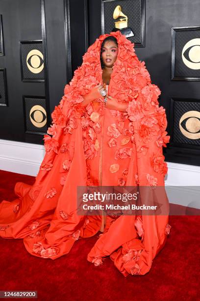 Lizzo at the 65th Annual GRAMMY Awards held at Crypto.com Arena on February 5, 2023 in Los Angeles, California.