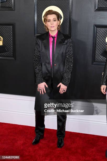 Brandi Carlile at the 65th Annual GRAMMY Awards held at Crypto.com Arena on February 5, 2023 in Los Angeles, California.