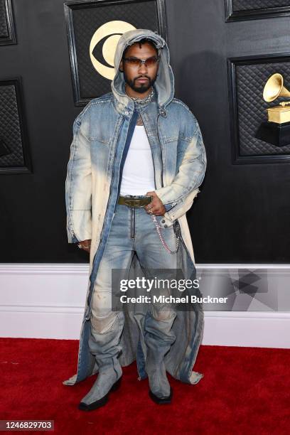 Miguel at the 65th Annual GRAMMY Awards held at Crypto.com Arena on February 5, 2023 in Los Angeles, California.