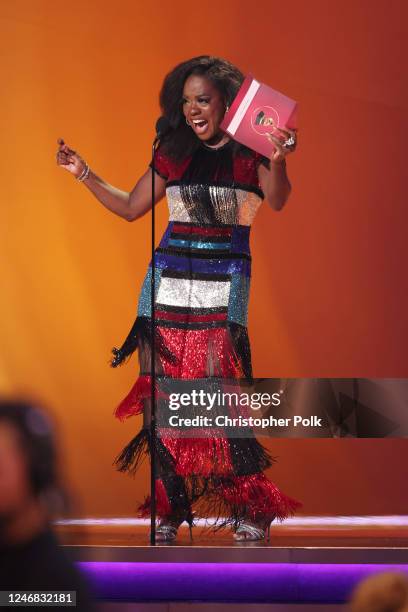 Viola Davis at the 65th Annual GRAMMY Awards held at Crypto.com Arena on February 5, 2023 in Los Angeles, California.