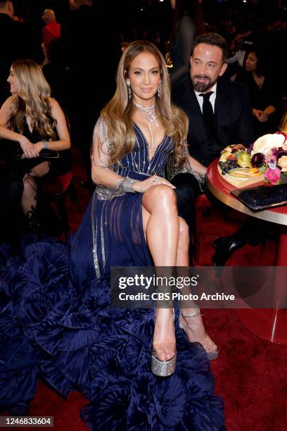 Jennifer Lopez and Ben Affleck at THE 65TH ANNUAL GRAMMY AWARDS, broadcasting live Sunday, February 5, 2023 on the CBS Television Network, and...