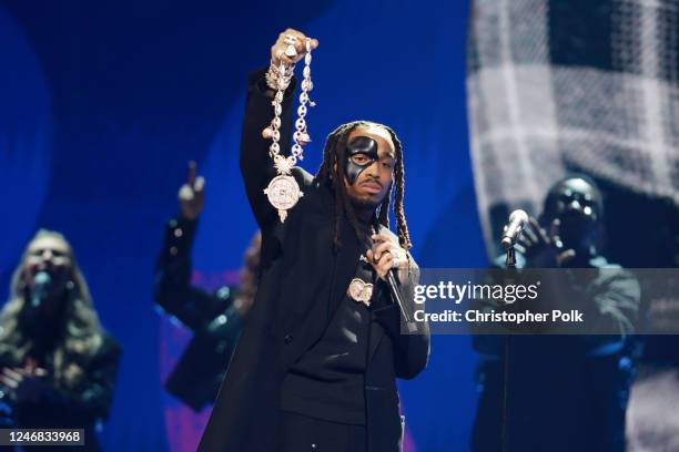 Quavo at the 65th Annual GRAMMY Awards held at Crypto.com Arena on February 5, 2023 in Los Angeles, California.