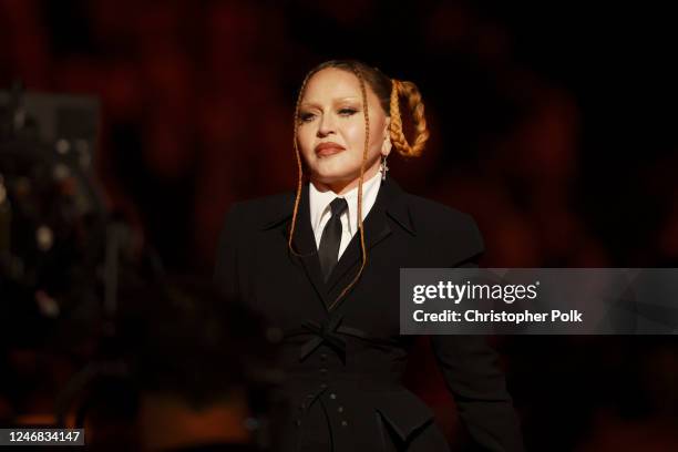 Madonna at the 65th Annual GRAMMY Awards held at Crypto.com Arena on February 5, 2023 in Los Angeles, California.