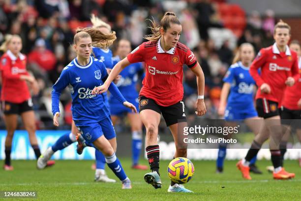 Ella Toone of Manchester United Women Football Club during the Barclays FA Women's Super League match between Manchester United and Everton at Leigh...