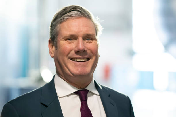 GBR: Keir Starmer Visits The STEM Academy at Airbus Filton