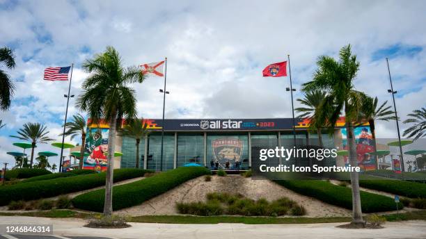 Generic view of FLA Live Arena before the Honda NHL All-Star Game at FLA Live Arena in Sunrise, FL on February 4, 2023.