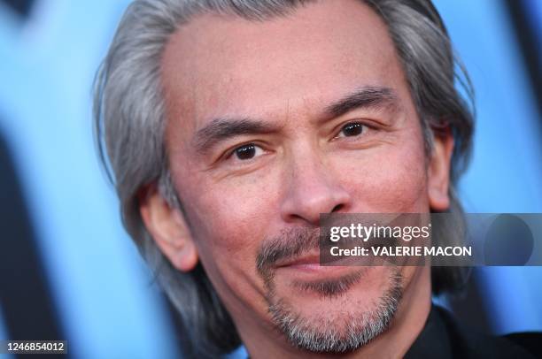 Production designer Will Htay arrives for the World Premiere of Marvels "Ant-Man and the Wasp: Quantumania" at the Regency Village Theatre in Los...