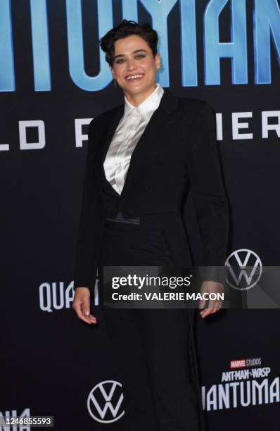 Actress Katy M. O'Brian arrives for the World Premiere of Marvels "Ant-Man and the Wasp: Quantumania" at the Regency Village Theatre in Los Angeles,...