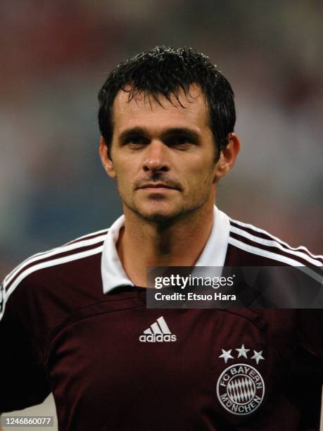 Willy Sagnol of Bayern Munich is seen prior to the UEFA Champions League Group B match between Bayern Munich and Spartak Moscow at the Allianz Arena...