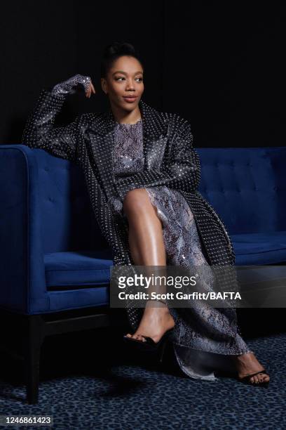 Actor Naomi Ackie is photographed for Baftas EE Rising Star Film folio on February 2, 2023 in London, England.