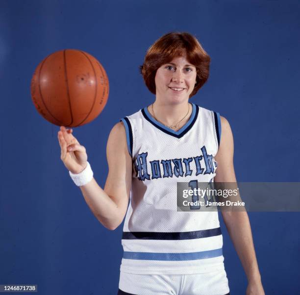 Old Dominion University Nancy Lieberman in action, poses for portrait at Old Dominion University Fieldhouse.Norfolk, VA CREDIT: James Drake