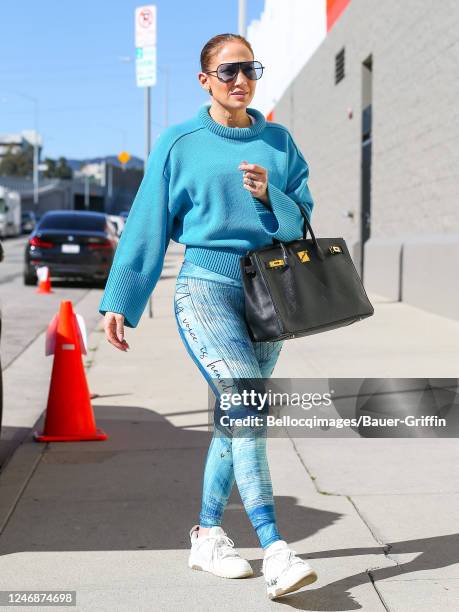 Jennifer Lopez is seen on February 07, 2023 in Los Angeles, California.