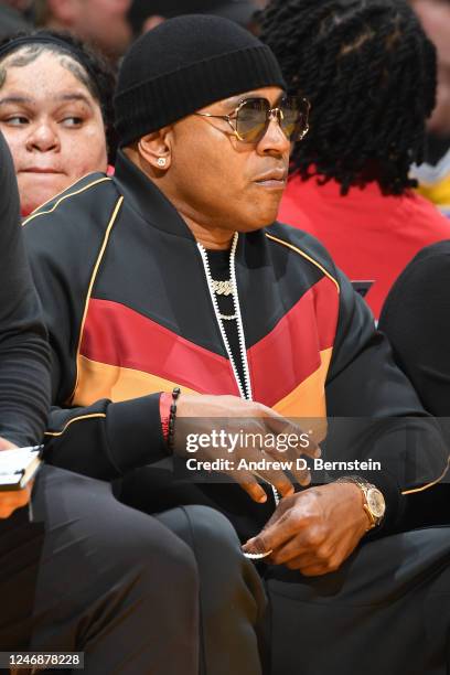 Cool J attends the Oklahoma City Thunder game against the Los Angeles Lakers on February 7, 2023 at Crypto.Com Arena in Los Angeles, California. NOTE...