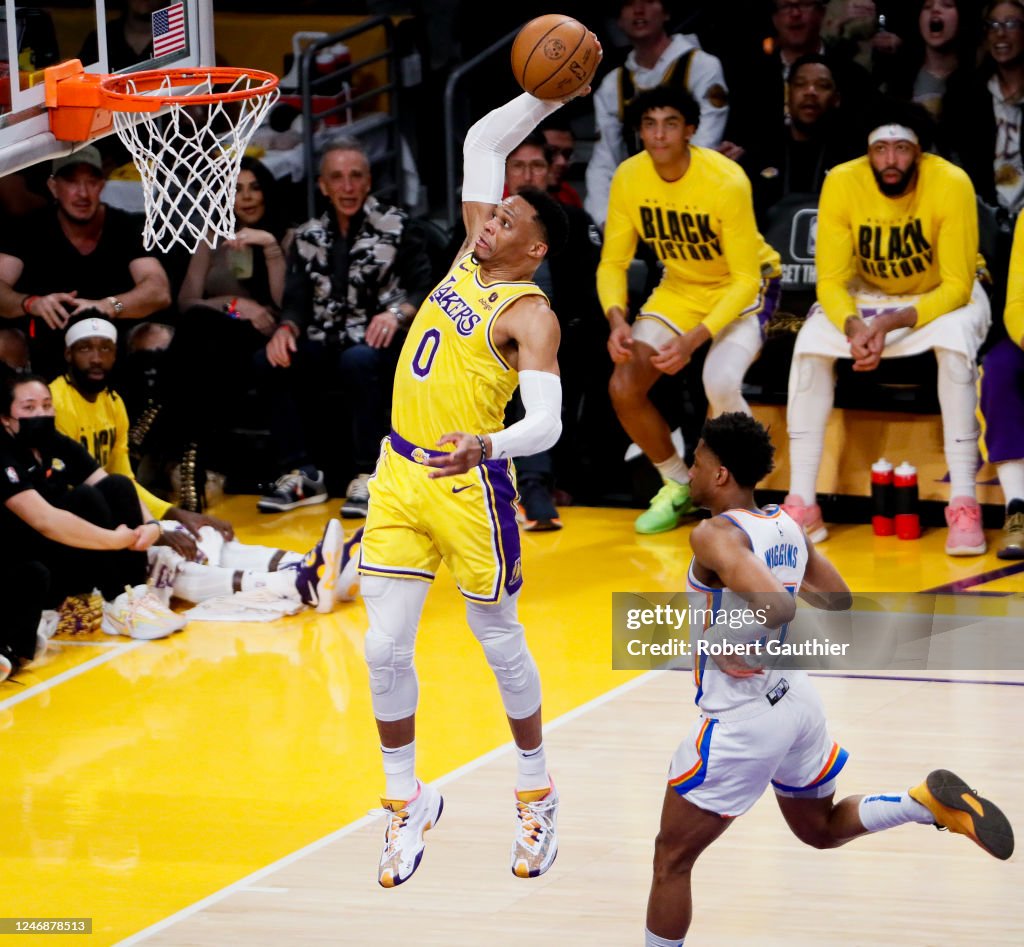NBA Basketball: Lakers vs Thunder