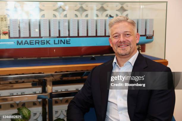 Ditlev Blicher, Asia Pacific region president of A.P. Moller - Maersk, at the company's office in Singapore, on Monday, Feb. 6, 2023. Increasing...